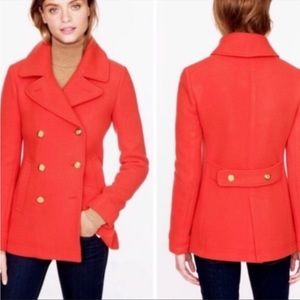 J.Crew Stadium Cloth Peacoat
